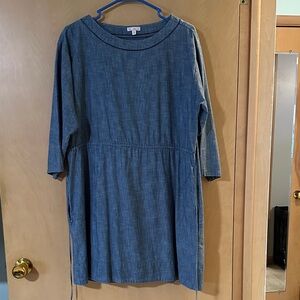 GAP Blue Denim Petite Dress